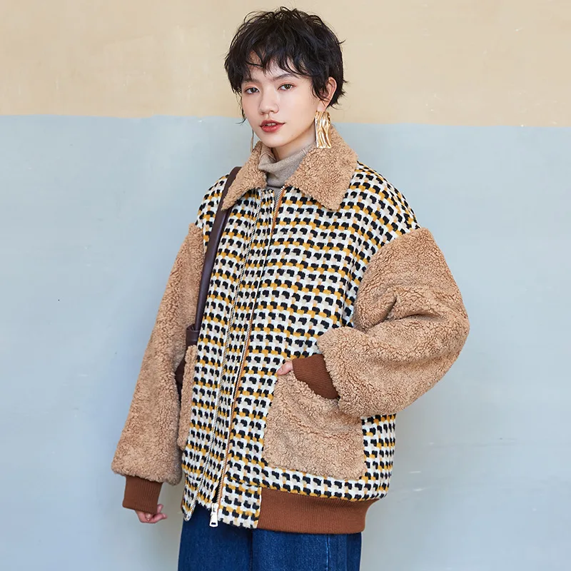 Max LuLu зимняя корейская мода женская утепленная одежда женские панк лоскутные меховые куртки повседневные свободные негабаритные шерстяные пальто