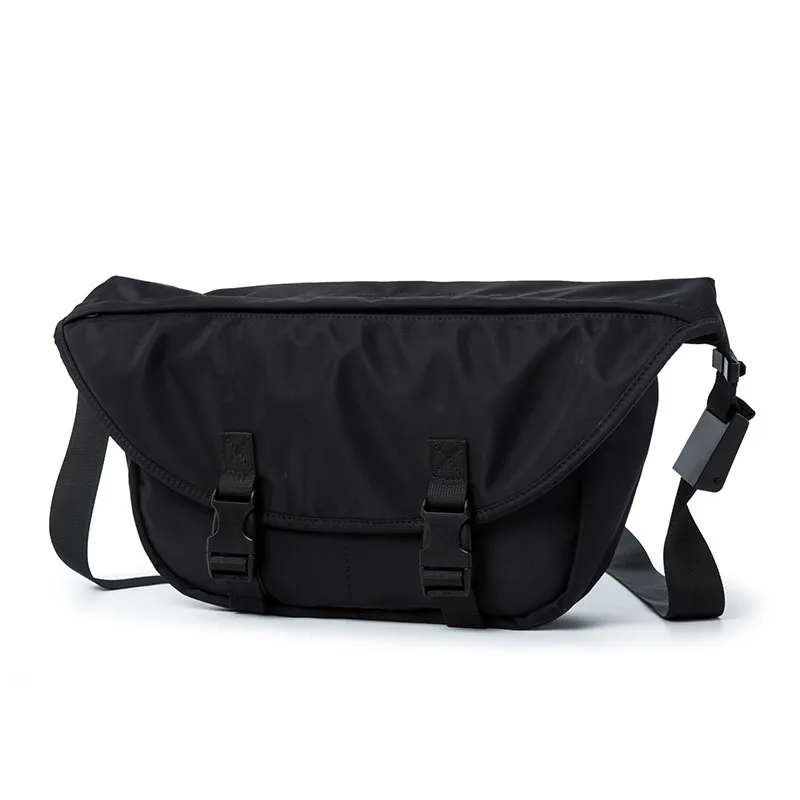 

New Solid Color Tide Men's Nylon Chest Bag Fashion Casual Sports Portable Men Waist Pack Men's Waterproof Shoulder Crossbody Bag