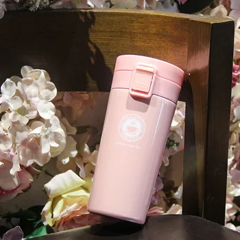 

Vacuum stainless steel coffee cup double insulation mug cute insulation mug mug white pink black