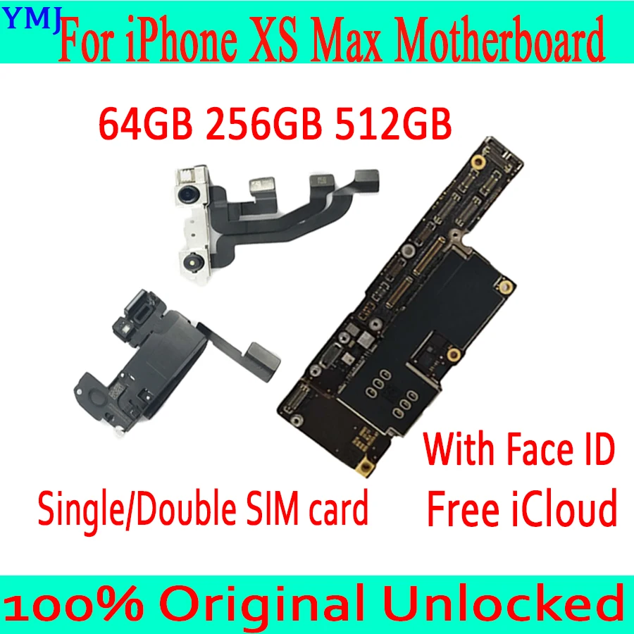 Фабрика разблокирован для iPhone XS Max материнская плата с функцией распознавания лиц ID чистке iCloud оригинала основной алгоритм доска тестирование