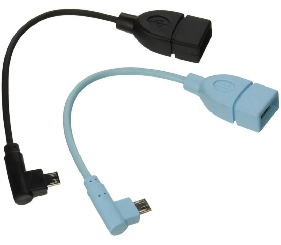 LBSC (упаковка из 2) Micro USB 2 0 (OTG) Шнур кабель адаптер Мужской к женскому для Samusung или