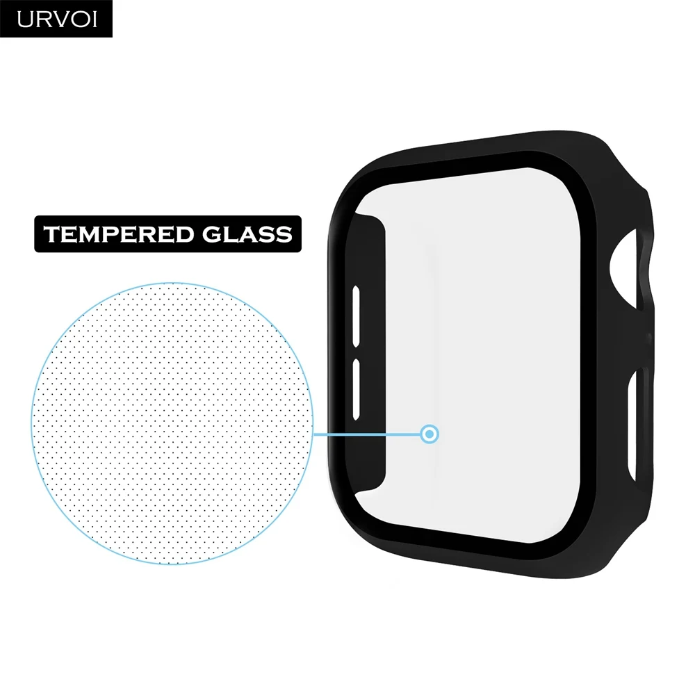 Чехол URVOI для Apple Watch series 6 SE 5 4 3 2 матовый пластиковый бампер с твердой рамкой чехол