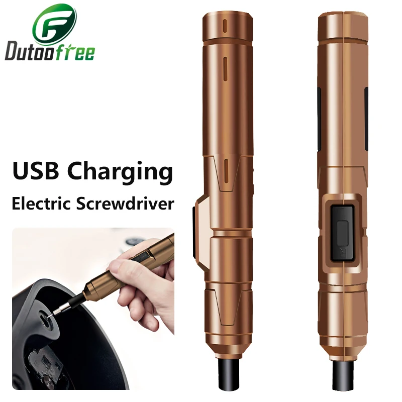 Multi-function Screwdriver USB Cordless Recharge Electric Screwdriver Mini Automatic Electric batch Wireless Universal Tool
