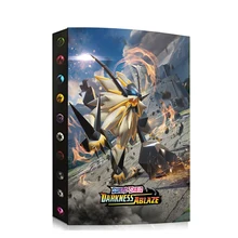 Álbum de cartas de Pokemon, carpeta de cartas de colección, libro de personajes de juego, carpeta de regalo, formato grande, 4 bolsillos, 240 piezas