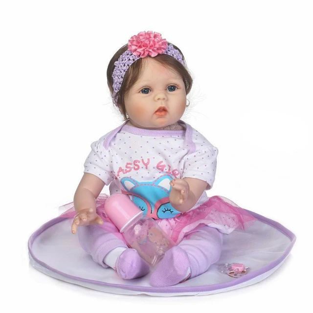 Deago Reborn Baby Dolls 22 Cute Realistic Soft Silicone Vinyl Dolls  Newborn Baby dolls With Clothes