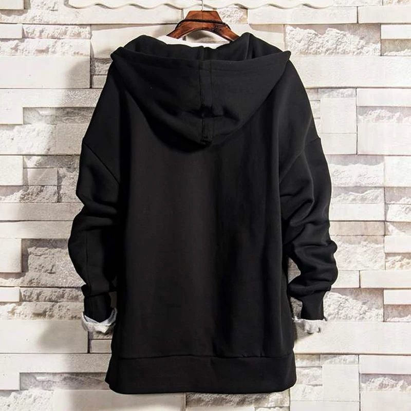 Free shipping Plus size 2xl-9xl Hoodies with zipper european version outerwear large male turn-down collar hiphop Sweatshirts