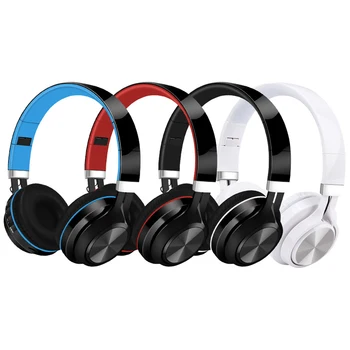 

New Wireless Bluetooth V5.0 Headphones Foldable Stereo Headset Bass Earphones With Mic FM Radio Support Up To 128G TF Card AT