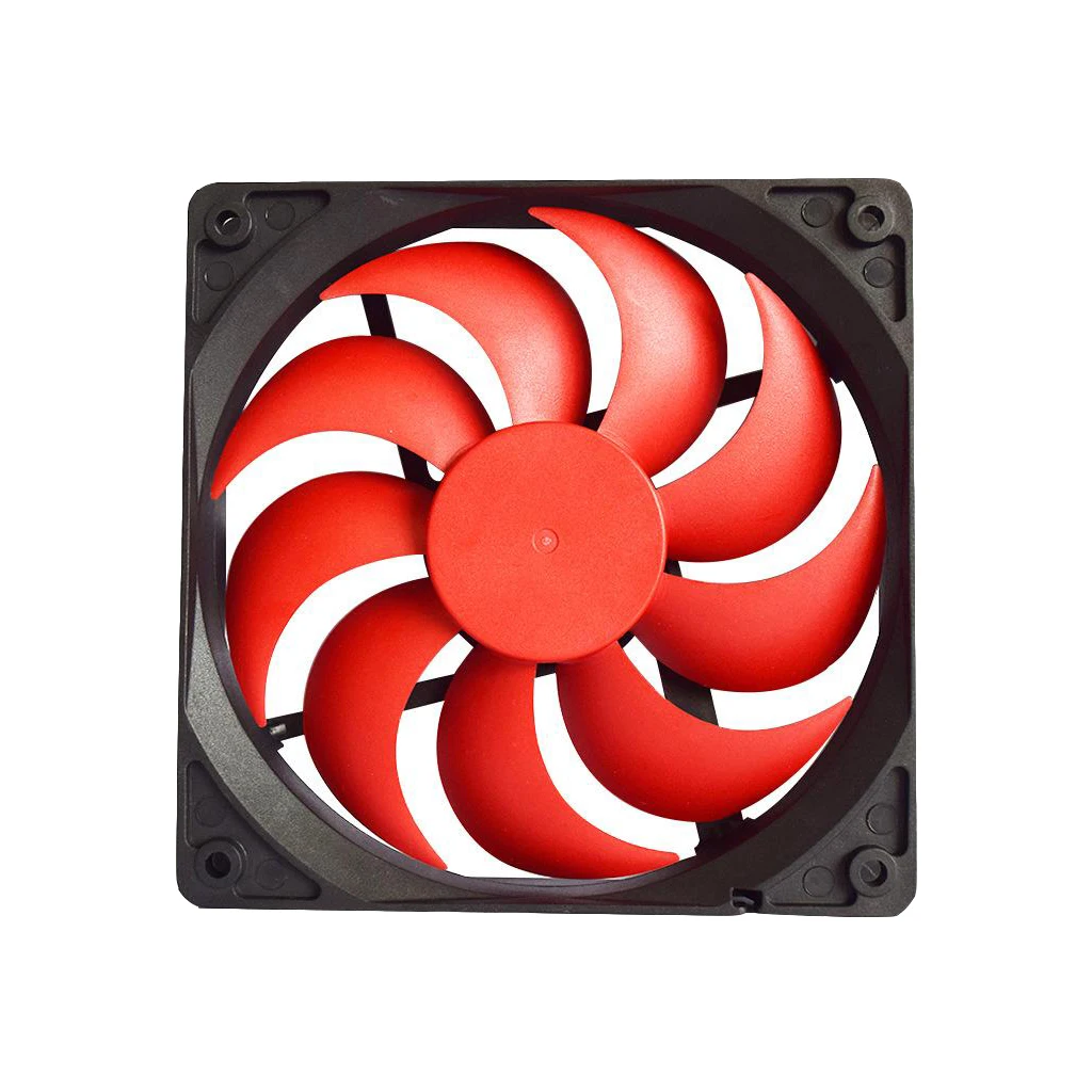 4 Pin Port Computer Case Cooling Fan 12CM Chassis ABS Desktop Large Capacity Computer Case Mute Cooling Fan with box