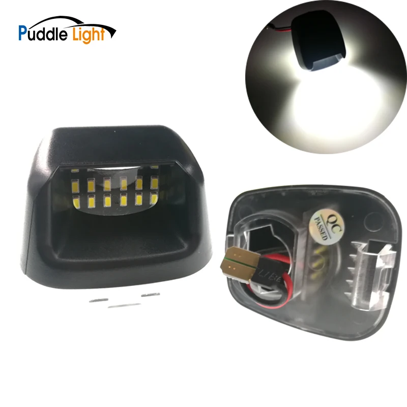 

2pcs Error Free Led Number Plate Bulbs White Led License Plate Light Lamp For Nissan Navara D40 Suzuki Equator Frontier Titan
