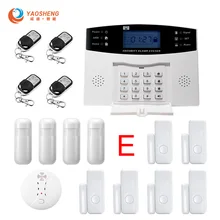 433Mhz Wireless GSM Fireproof&Burglar Home Security Alarm System with Smoke Detector for iOS and Android Free Shipping 433Mhz Wireless GSM Fireproof&Burglar Home Security Alarm System with Smoke Detector for iOS and Android Free Shipping