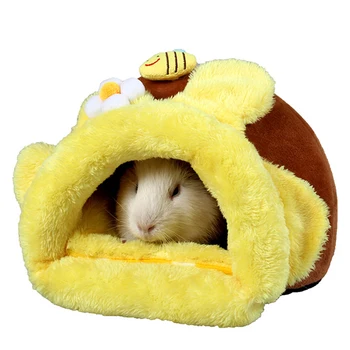 

New Pet Cage Small Animal Nest Winter Warm Hamster/Rodent/Guinea Pig/Rat/Hedgehog Accessories Pets Cage Mouse Cotton Houses New