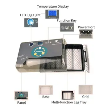 

Automatic Egg Incubator Goose Bird Quail Brooder 4-35 Egg Full Automatic Incubator Brooder Farm Hatchery Machine Hatcher Chicken