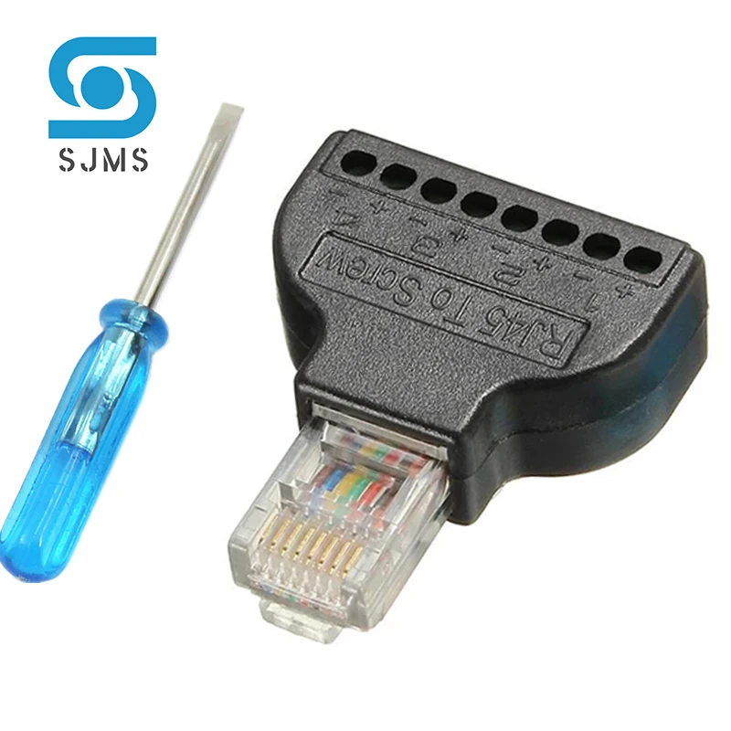 CERRXIAN RJ45 A 8 Pin Terminale A Vite Senza Saldatura Cavo, 30CM Cat7