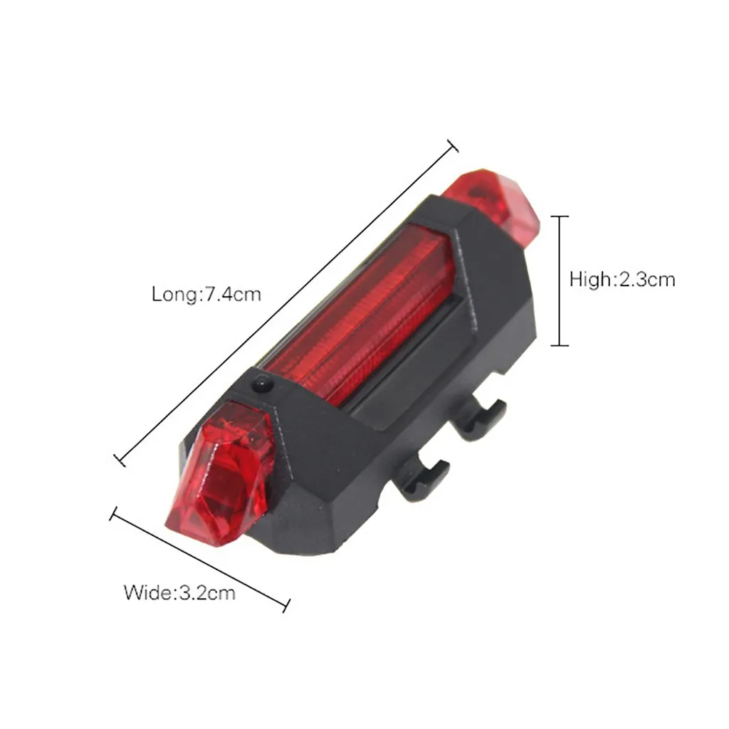 5 светодиодный USB Перезаряжаемый велосипедный задний светильник, велосипедный безопасный велосипедный сигнальный задний Предупреждение ющий велосипедный супер яркий портативный светильник-вспышка