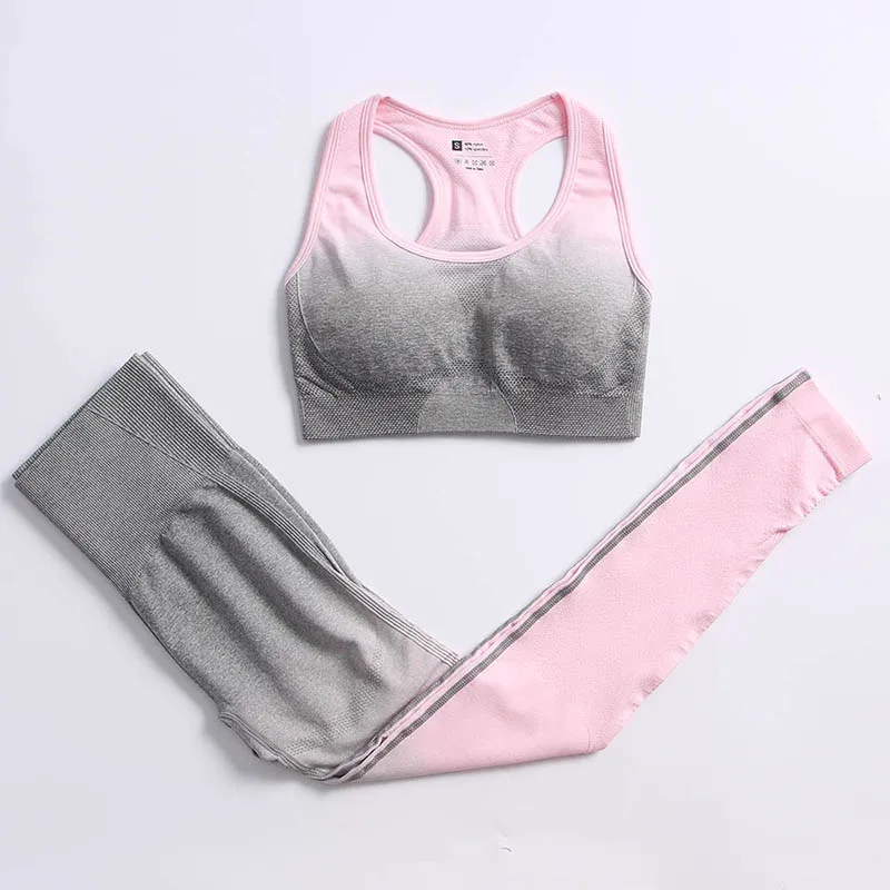 bra pants pink gray