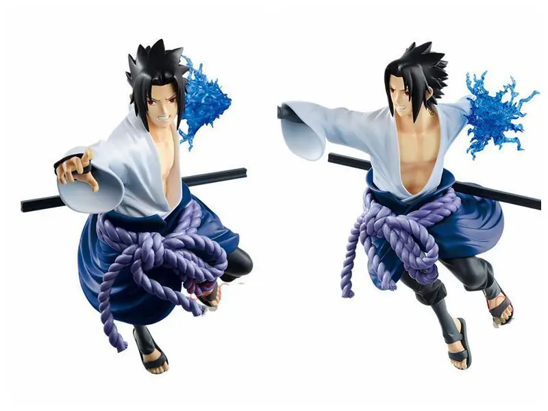 Японское аниме Naruto Shippuden Uchiha Sasuke Боевая версия. ПВХ экшн фигурка модель