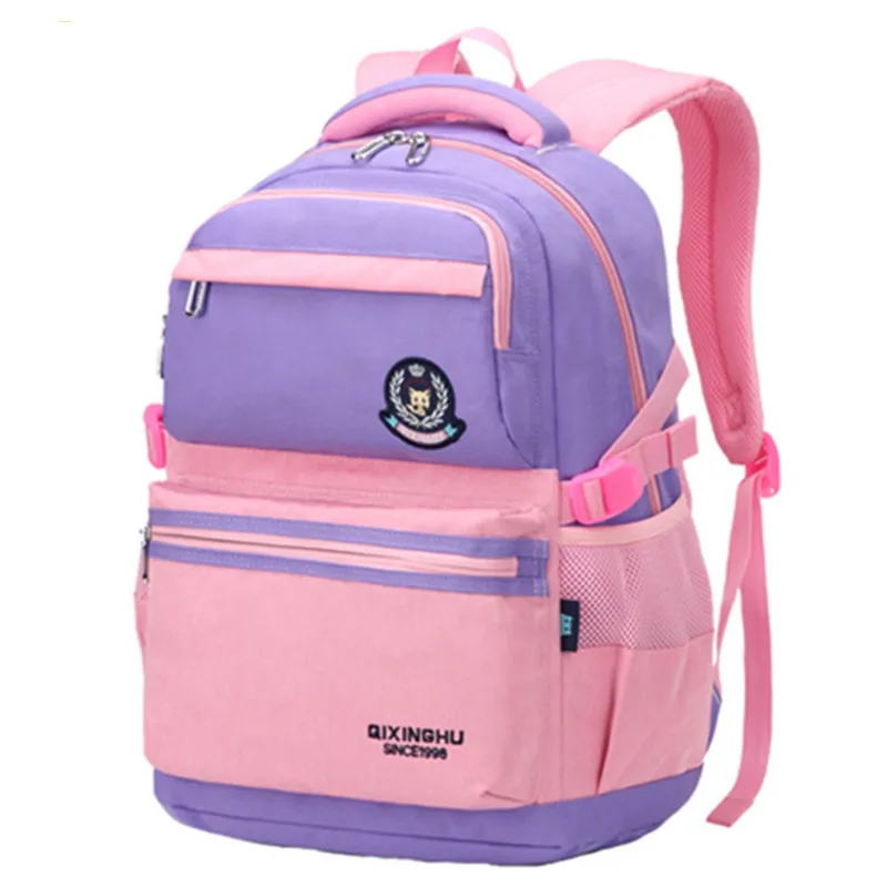 OKKID, детские школьные ранцы для мальчиков, рюкзак для начальной школы для мальчиков, Детская сумка для книг, студенческий Камуфляжный Рюкзак, подарки для мальчиков - Цвет: purple