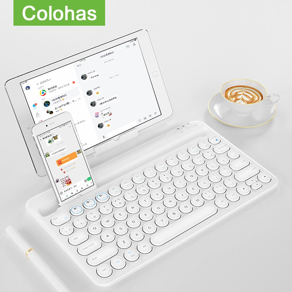 Портативная беспроводная Bluetooth клавиатура для iPad планшетов iPhone Macbook