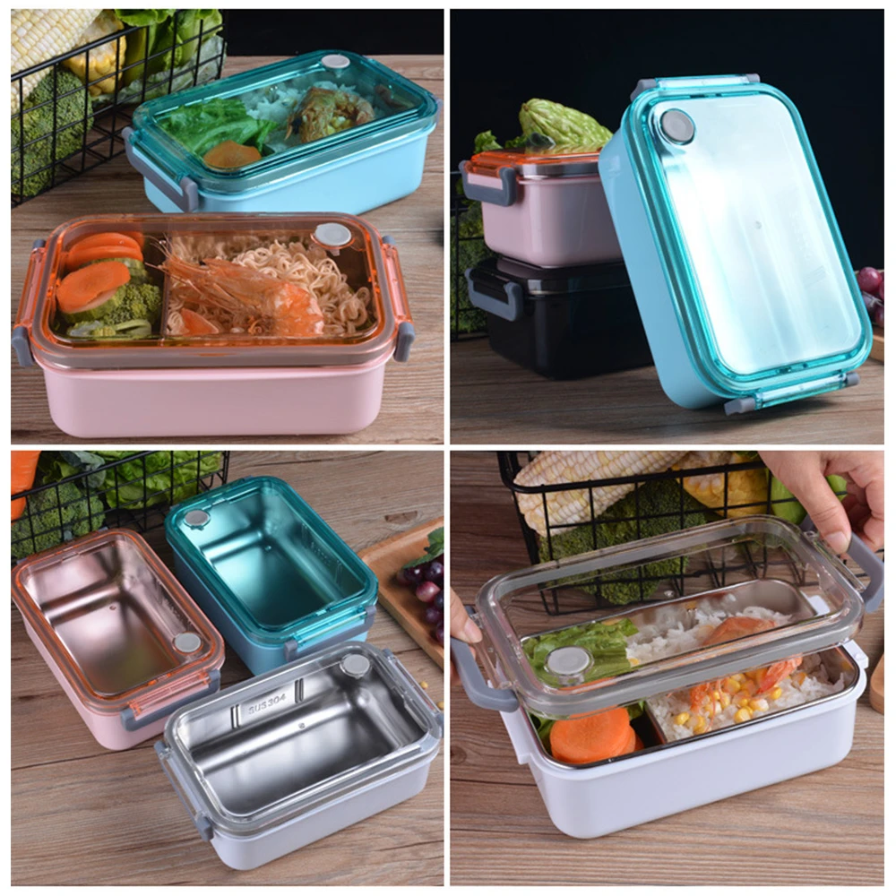 Bento Ланч-бокс из нержавеющей стали 304 термос для детей школьная коробка девочек