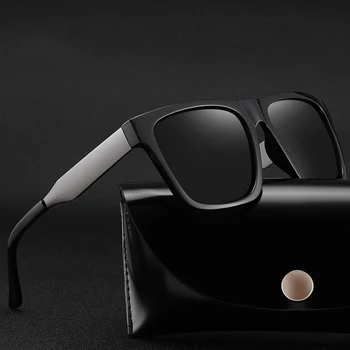 

2020 New Polarized Sunglasses Men Ultralight Glasses Frame Vintage Square Sport Driving Sun Glasses Male Travel Goggles Mirror