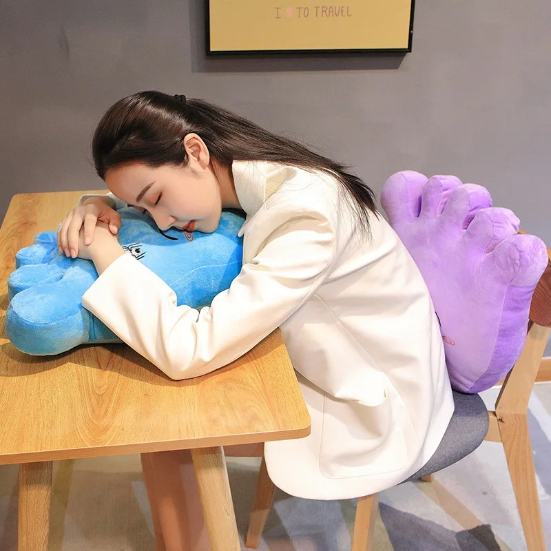 40cm Funny Foot Plush Pillow Toys Soft Stuffed Cartoon Sole Doll Nap Pillow Chair Cushion Birthday Gift For Friends Boy Children 6