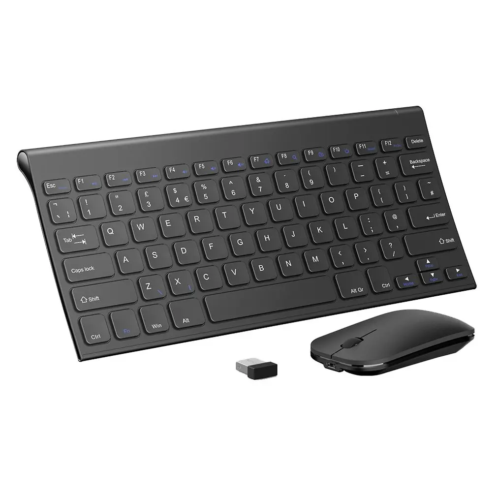 

Wireless Keyboard And Mouse Mini Multimedia Keyboard Mouse Combo Set For Notebook Laptop Mac Desktop Office Supplies