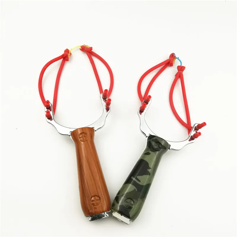 Professional Slingshot Shooting Aluminum Slingshot Camouflage Bow Doesn't Hurt Outdoor Game Toys Fish Accessories
