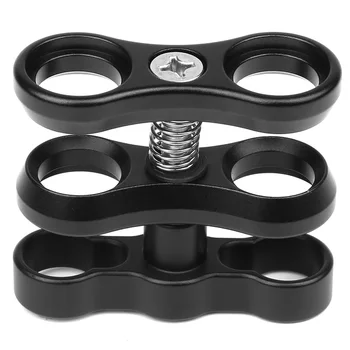 

Diving Ball Clip For Gopro Metal Ball Head Clip Accessories Small Ant Three Hole Butterfly Clamp Clamp Clip Light Arm Clip