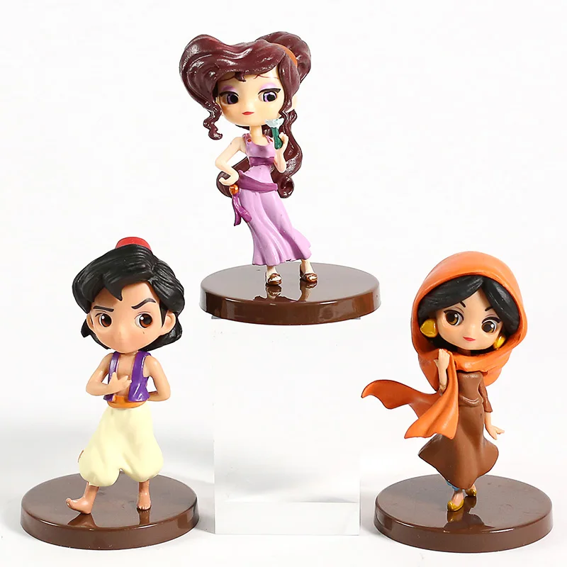 Q Posket персонажи маленький Megara ПВХ Фигурки игрушки Qposket куклы 3 шт./компл.|Игровые