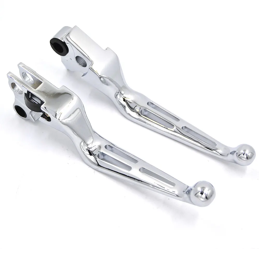BJMOTO Chrome Skull Brake Clutch Levers For Harley 1996-2003 XL,1996-2007 Dyna and Touring,1996-2007 and 2011- Softail - Цвет: Chrome Lever