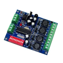 DMX HLB 4CH DMX512 Decoder Constant Current RGBW led Controller DC5V 12V 24V 36V output 350mA x 4 Group of alone LED 8PIN