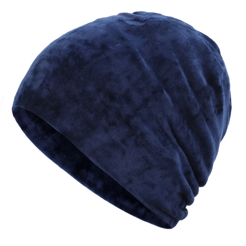 2019 new beanie winter man woman caps warm Soft cap rhinestone beanie slouchy Baggy bonnet vintage cotton  solid sport outdoor