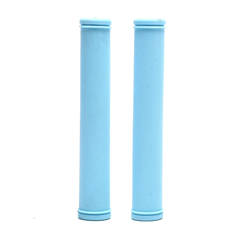 Sky blue 2 шт MTB горный велосипед ручки удобные резиновые, Байк, велосипед руль 5 цветов - Color: Sky blue