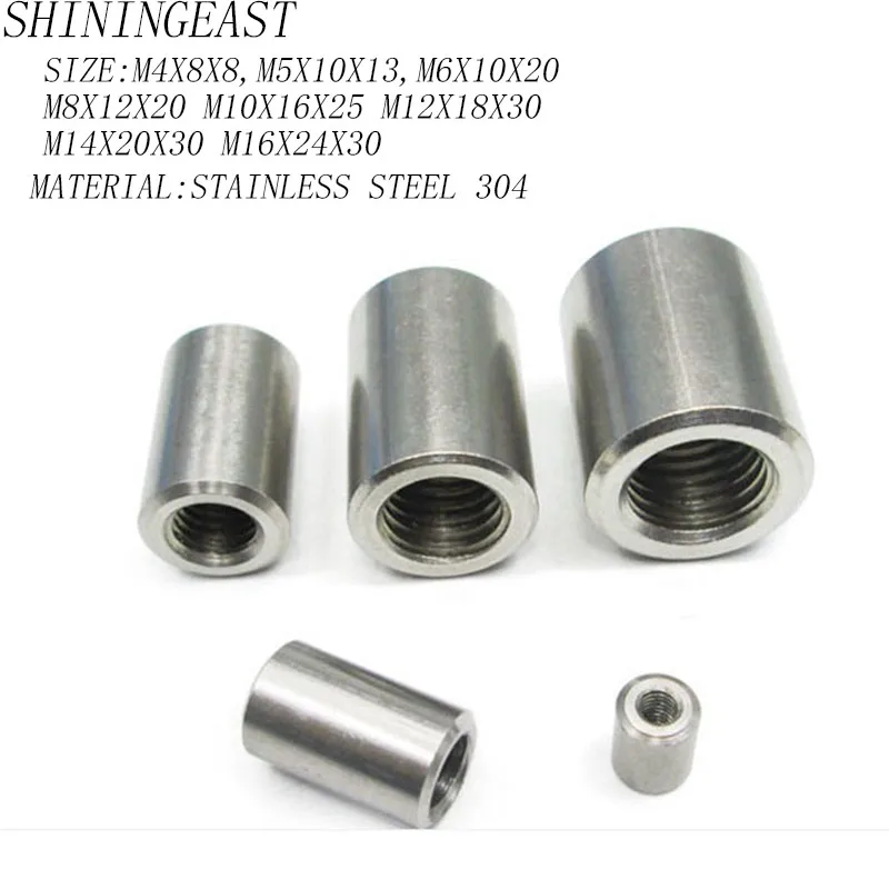 M4/m5/m6/m8/m10/m12/m16 Stainless Steel 304 Rose Joint Adapter Threader