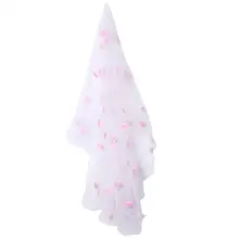 3 м Длинная свадебная вуаль Прозрачная сетка свадебная фата невесты с лепестками цветов для невесты Свадебные аксессуары