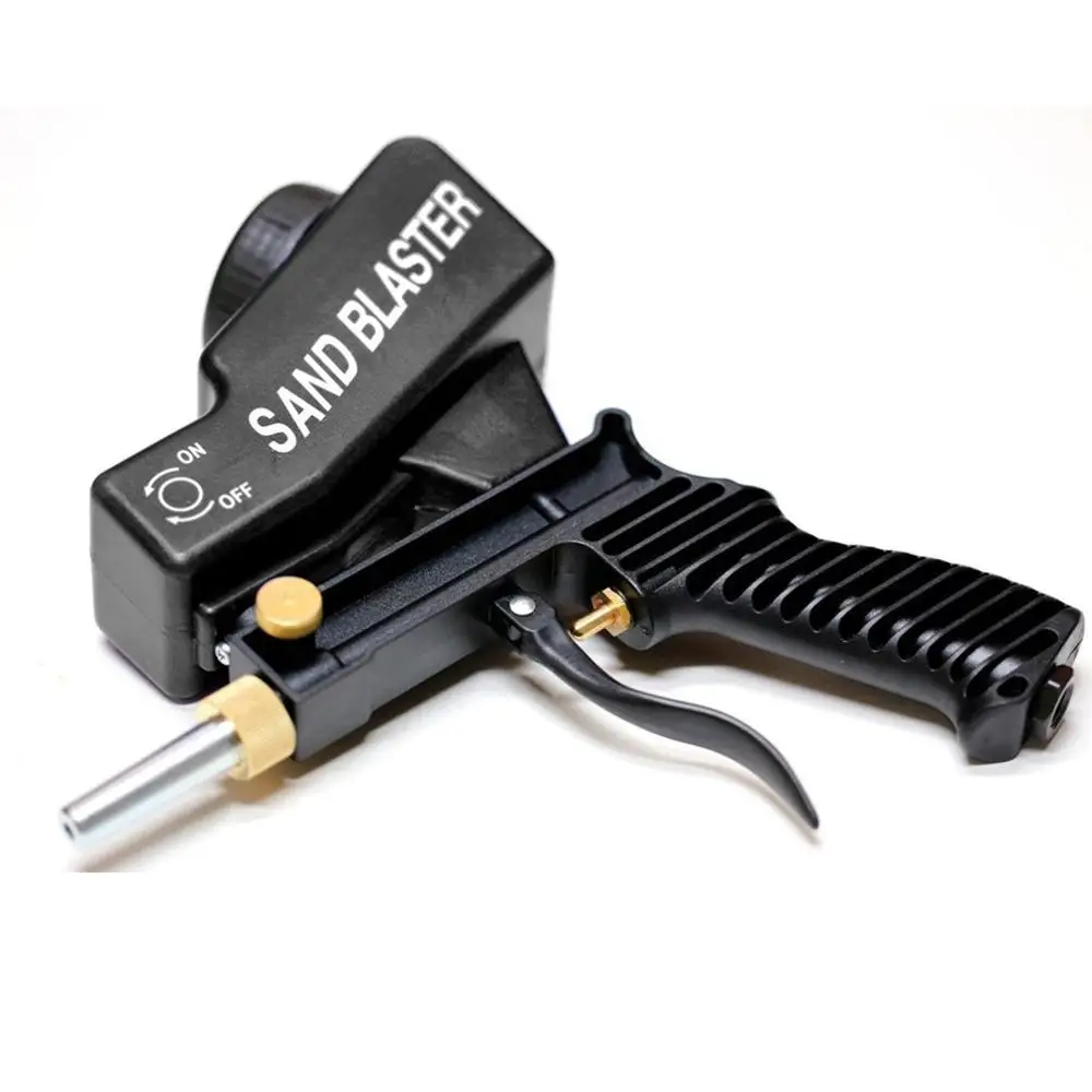  Portable Gravity Sandblasting Gun Pneumatic Sand Blasting Set Anti-Rust Sandblasting Device Small S