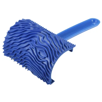 

uxcell 4 Inch Blue 1PCS Wood Graining Rubber Grain Tool Pattern Wall Painting Decoration DIY MS17