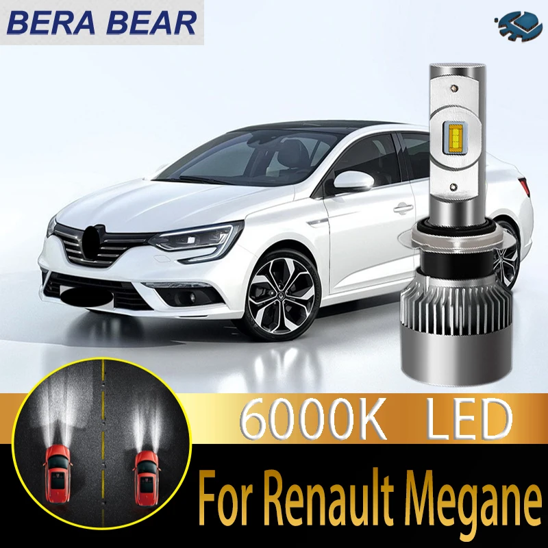 BERA Bear Car Headlight Bulbs LED for Renault Megane Scala 6000K 10000LM White Light Auto 2X Accessories | Автомобили и мотоциклы