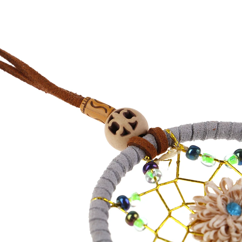 Description Picture 5 of itemMini Dream Catcher Car Pendant Wind Chimes Feather Decoration Handmade Dreamcatcher Gifts Home Decor & Wall Hanging Adornment