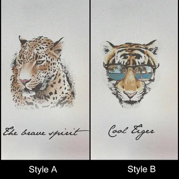 

Creative Stained Window Film Cool Tiger Wear Sunglasses Funny Bathroom Window Sticker for Home Decor Window Film Privacy Cling