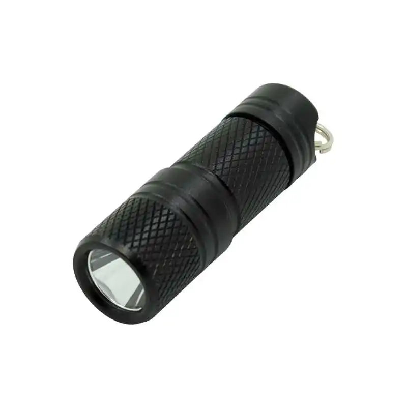 Black Карманный миниатюрный светодиодный светильник-вспышка USB перезаряжаемый портативный водонепроницаемый белый светильник фонарь-брелок супер маленький фонарь с батареей - Испускаемый цвет: Black