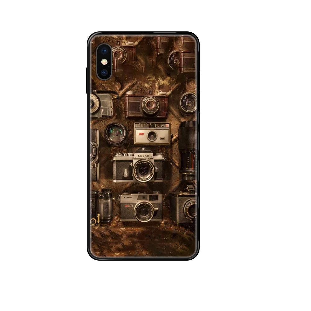 luxury Camera kodak photo Phone case For iphone 4 4s 5 5S SE 5C 6 6S 7 8 plus X XS XR 11 PRO MAX 2020 black art coque painting