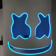 Светящаяся маска хлопок конфеты DJ музыка Сияющий головной шар для макияжа вечерние карнавальные маски продукт