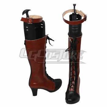 

Anime Cosplay Shoes Black Butler Ciel Phantomhive Women Costume Hand-made Leather Christmas Free ship PH880