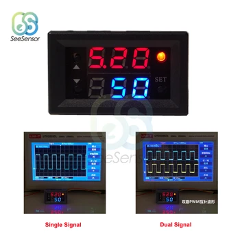 

Single/Dual Signal Generator PWM Pulse Frequency Duty Cycle Adjustable Module LCD Digital Display DC4-30V 1Hz-160Khz 5mA-30mA