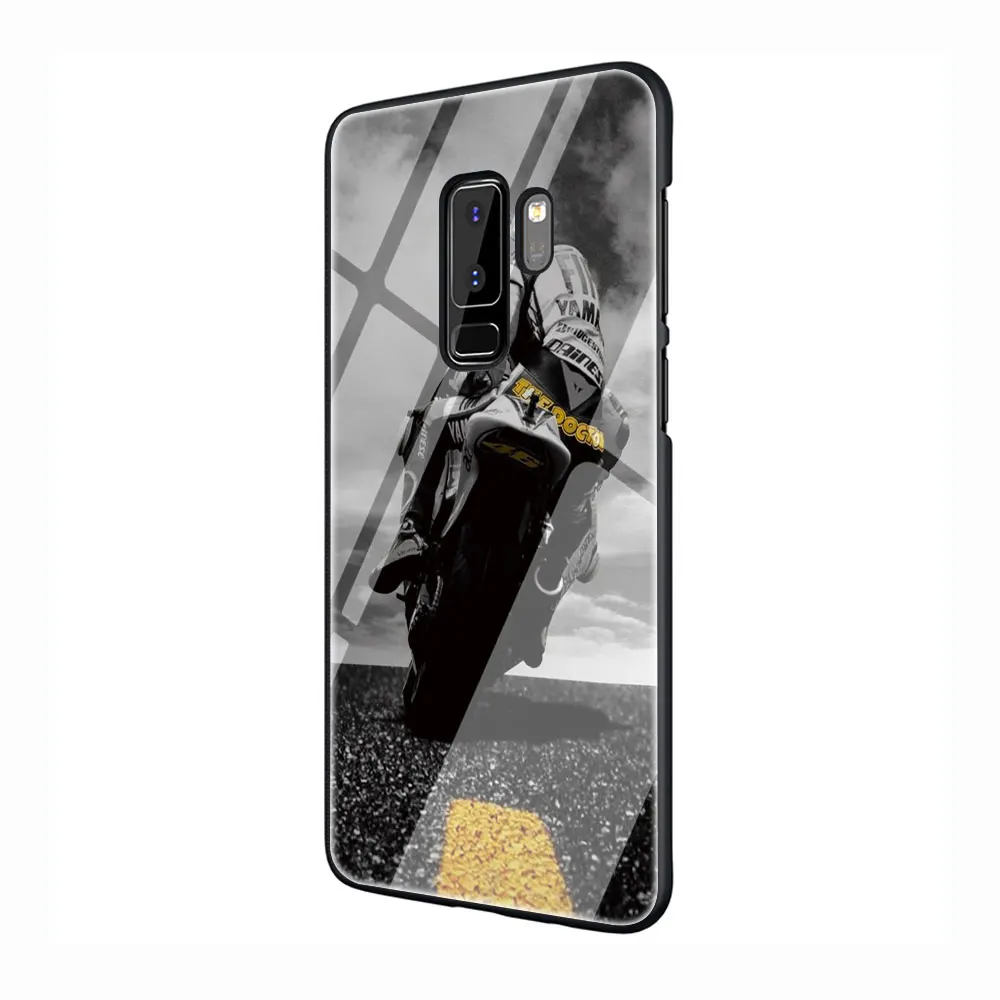 Байкер закаленное Стекло Телефон чехол для Galaxy S7 edge S8 9 10, 8, 9, 10, плюс A10 20 30 40 50 60 70 - Цвет: G4