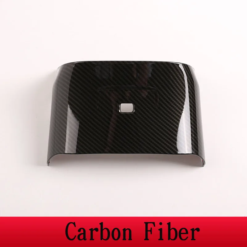 Carbon Fiber 2 Цвета ABS углеродное волокно стильные автомобильные аксессуары задний выхлоп декоративная рамка Автомобильные аксессуары для Alfa Romeo Giulia-19 - Название цвета: Carbon Fiber