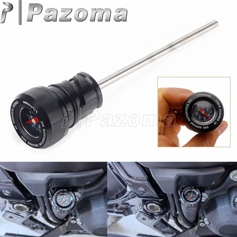 MotorcycleOilPlugTempGaugeForHarleySoftailOilDipstick