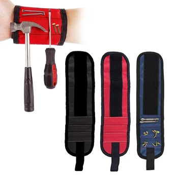 

Magnetic Wristband Toolkit Belt Screw Scissor Holder Tool Storage Wrist Adsorb Screws Quality Magnetic tool accessories