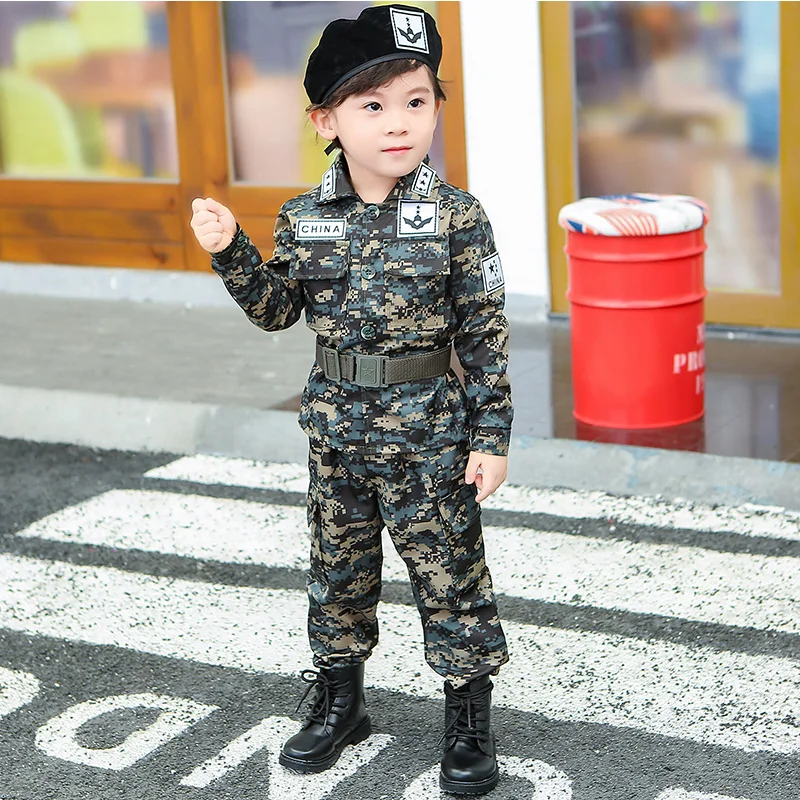 Uniforme militare tattica per il travestimento del giorno dei bambini  carnevale per adulti costumi di Halloween per Kid Girl Scout Boy Soldier  Army Suit - AliExpress